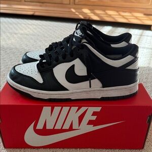 Nike Dunks Low Pandas Youth Size 6.5